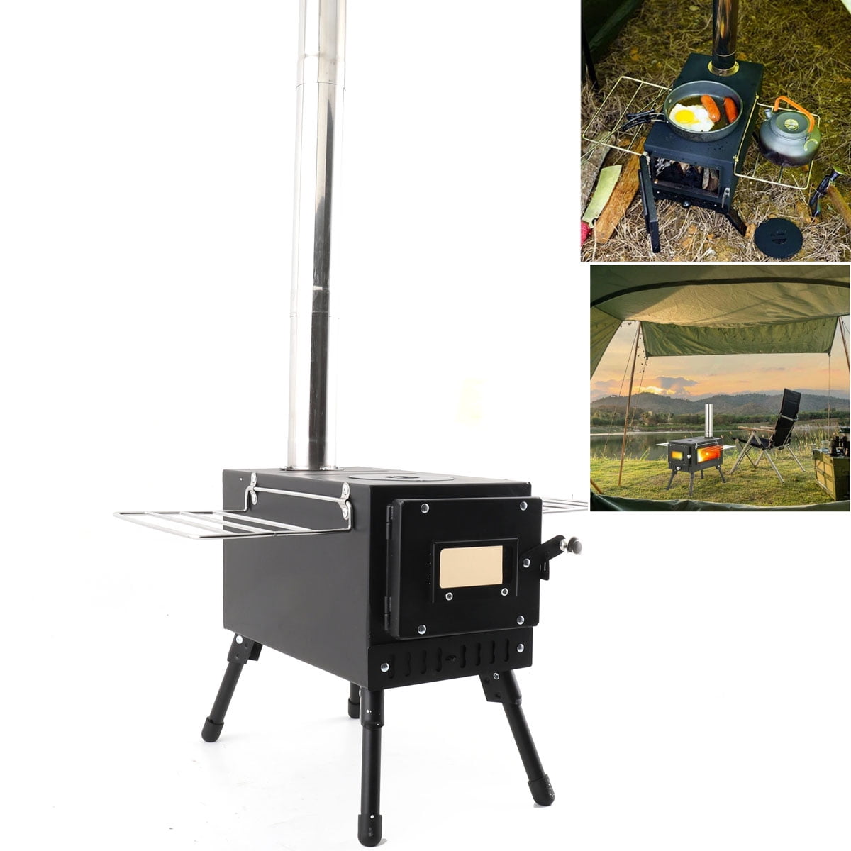 YILIKISS Wood stove Mini wood stove Camping stove for Tent and sailboat