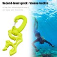 thumbnail image 3 of Regulador de buceo Soporte de manguera BCD doble con hebilla de clip (verde fluorescente) Likrtyny Deportes al aire libre Salida diaria Juego de fiesta, 3 of 7