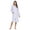 Lilac, variant on Casual Nights Women's Zip Up Robe Housecoat, Velour Duster Lounger Dress with Pockets