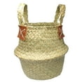 thumbnail image 4 of StrawWoven Maceta Florero Cesta Verde Planta Titular 45x38cm Natural Los 45x38cm Zulema Cesta colgante de flores, 4 of 8