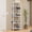 White, variant on Madesa Wardrobe Clothes Storage Rack with 5 Open Shelves 23"L Multiuse Cabinet for Bedroom Organization - Black/Brown