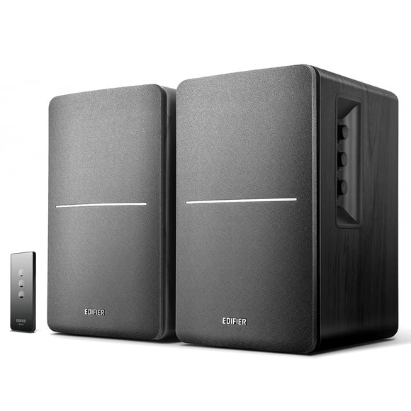 Edifier R1280T Haut-Parleurs d'Étagère Alimentés, Système de Haut-Parleurs Moniteur Actif 2.0, Noir