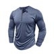 thumbnail image 4 of pstuiky camisas de manga larga para hombre, Cárdigan informal de color liso con botones para hombre, manga larga y cuello redondo camisetas de hombre l, 4 of 8