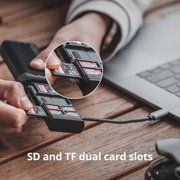 PGYTECH Memory Card Reader,Type-C SD/TF/Nano 2-in-1 SD 4.0 Card Reader Adapter Compatible with Cameras,Smartphones,Drones