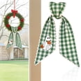thumbnail image 2 of Halloween Wreath Accent Bow, Harvest Decorative Ribbon, Seasonal Fabric Wreath Accent Bow, Halloween Themed Fabric Ribbon Trinket, Farmhouse Checkered Wreath Ribbon for Front Door Wreath, 2 of 4
