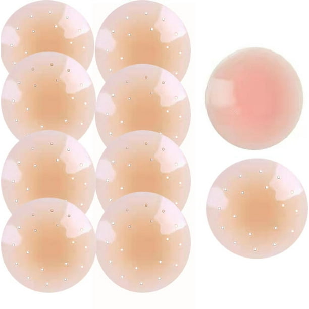 Women's Breathable Pasties Reusable Silicone Nipple Covers Invisible  Adhesive Nippless Pasties Nude(4 Pairs) - Walmart.com