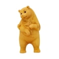 thumbnail image 2 of Estatuilla de oso de madera, estatua de Animal en miniatura, adorno creativo de mesa, escultura tallada en madera para estante, entrada a la sala de, 2 of 8