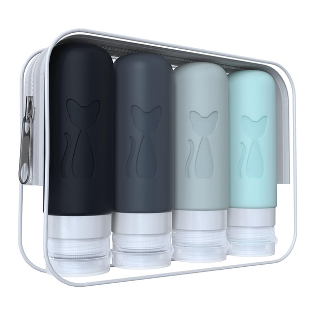 Botellas de viaje Zafit aprobadas por la TSA de 90 ml a prueba de fugas, juego de 4