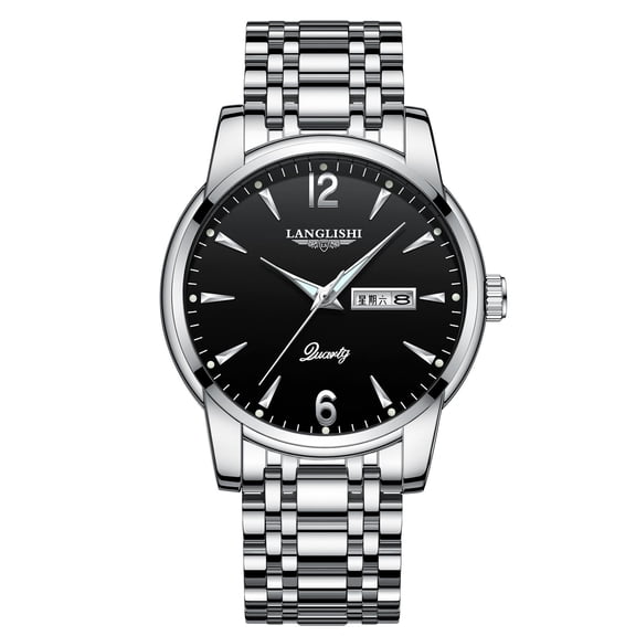 POEDAGAR Top Brand Luxury Mens Watches Luminous Waterproof Stainless Steel Watch Men Date Calendar Business Quartz Wristwatch