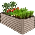 thumbnail image 3 of Best Choice Products 6x3x2ft Outdoor Metal Raised Garden Bed, Planter Box for Vegetables, Flowers, Herbs - Taupe, 3 of 9