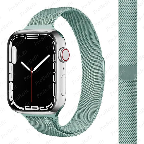 Pulsera delgada Banda de metal para Apple Watch 8 7 6 SE 5 4 3 38 40 41 45 49MM Correa milanesa de acero ultra inoxidable para iwatch 42 44MM Tan Jianjun unisex
