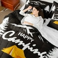 thumbnail image 4 of Castle Fairy Happy Camping 7pcs Bedding Comforter Set for Teenagers,Mountain Jungle Queen Bedding Sets Super Cozy,Adventure Theme Queen Sheet Sets,Lightweight Room Decor, 4 of 8