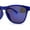 Navy Blue Mirror, variant on Kush Mens Retro Sport Keyhole Horn Rim Pop Color Plastic Sunglasses Orange Mirror