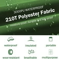 thumbnail image 3 of Tent Footprint, PU 3000 Waterproof Tent Ground Cloth for 2-8 Person Family Camping Ground Sheet Mat with 6 Tent Stakes, 3 of 7