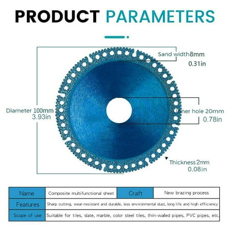 

YIQH Saw Blade Cutting Ceramic Multifunctional Ultra-thin For Angle Grinder