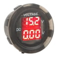 thumbnail image 3 of Car Dual Voltage Gauge, LED Car Voltmeter ABS Waterproof Dustproof 12-24V  for Vehicles, 3 of 8