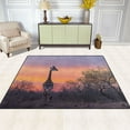 thumbnail image 3 of BZSMCE Vintage Area Rugs Giraffe Walk in The Forest Creative Area For Home, 3 of 7