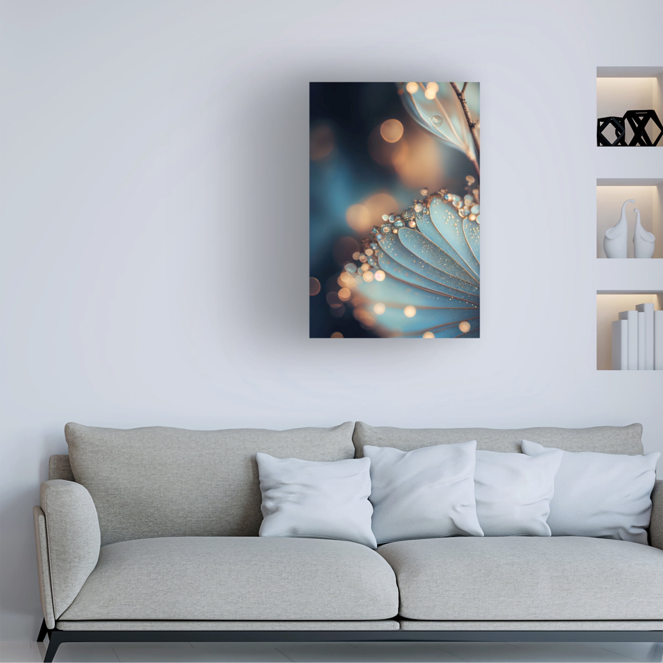 Canvas Wall Art - Treechild 'Tiny Drops' Wall Art for Living Room, Bedroom, or Office D?cor by Trademark Fine Art - 22 x 32 Inches