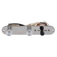 thumbnail image 1 of Chrome 3 Way Wired Loaded Prewired Control Plate Harness Switch Knobs for   Guitar Parts, 1 of 8