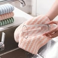 thumbnail image 5 of AUQ Kitchen Dishcloths Sets Dish Washing Towels Kitchen Linens 10 Packs of Cleaning Cloth Fiber Thickened Coral Velvet Super Absorbent Oil Non Stick (Mixed Color 10Pcs 9.8 * 9.8 In), 5 of 7