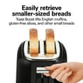 thumbnail image 4 of Hamilton Beach 2-Slice Toaster with Extra-Wide Slots, Toast Boost, and Removable Crumb Tray, Black, 4 of 9