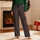 thumbnail image 5 of Pantalones de pijama largos para hombre, informales, con estampado a cuadros, holgados, deportivos, elásticos, rectos, vintage, con bolsillos, 5 of 9