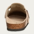 thumbnail image 4 of Women's Suede Clogs Home Slippers Fashion Leather Mules Men Cork Footbed Sandals Potato Shoe with Arch Support For Beach, 4 of 5