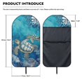 thumbnail image 7 of XYZCANDO Terry Cloth Car Seat Covers Easy to Clean, Compatible with Van Automotive, Car Seat Towel Cover Fit for Cars Sedans(Turtle Pattern Design 1 Pack), 7 of 7