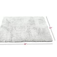 thumbnail image 2 of Nestl Super Soft Shaggy Bath Rug, Absorbent Bathroom Rug, 32" x 48", White, 2 of 5