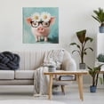 thumbnail image 3 of Stupell Industries Rustic Lodge Nerdy Natalie Piglet Canvas Art, 24 x 24, by Tina LeCour, 3 of 8