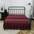 thumbnail image 2 of Solid Luxury Bed Skirt Super Microfiber Pleated 14" Drop Premium Dust Ruffle, 2 of 5