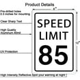 thumbnail image 2 of Speed Limit 10 Mph Sign, Speed Limit Signs Novelty Slow Down Sign Warning Traffic Road Street Sign 8X12 Inches, 2 of 4