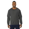 thumbnail image 1 of Jerzees Mens NuBlend Super Sweats Crew Sweatshirt, L, Black Heather, 1 of 1