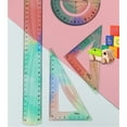 thumbnail image 6 of 4Pcs Plastic Ruler Set Flexible Ruler Soft Bendable Ruler Foldable Ruler with Triangles Ruler Protractor Straight Ruler, 6 of 8