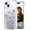 Black Daisy, variant on Compatible with iPhone 14 Plus Case for Women Girls Clear Design Cute, Protector Girly Transparent Spider Web Design