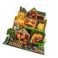 thumbnail image 4 of Kit de construcción de casa de muñecas, adorno de escritorio, artesanía, multifuncional, educativo, regalos navideños, rompecabezas de madera 3D, mini, 4 of 10