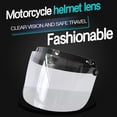 thumbnail image 4 of Helmets Motoclicletas Anti-UV Cascos Anti-Scratch Lente Visor de la Moda del Escudo de Viento Universal para Cascos de Cara Abierta de 3-Snap Estándar, 4 of 6