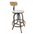 thumbnail image 1 of Arthur Retro Steel Rotating Adjustable Height Barstool - Copper, 1 of 2