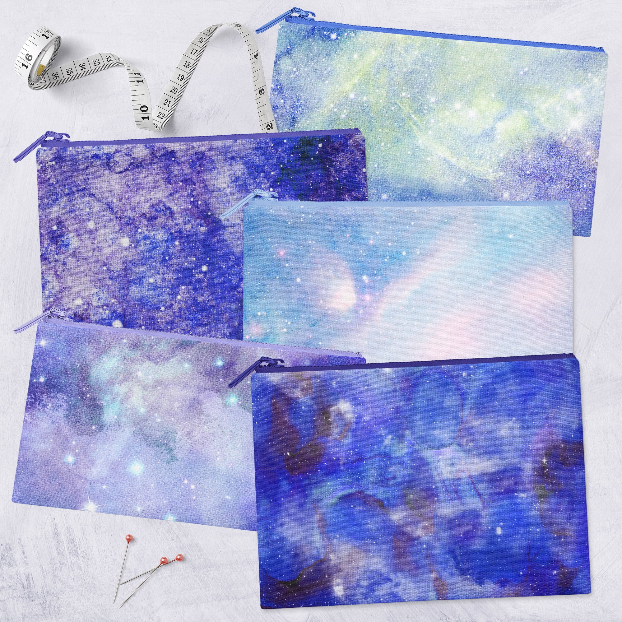 Create It 18"x21" Cotton Celestial Precut Sewing & Craft Fabric Bundle, Multicolor 5 Piece