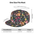 thumbnail image 6 of Bingfone Baseball Cap,Snapback Trucker Hat for Men & Women with Adjustable-Mushrooms Snails Butterflies, 6 of 9