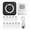 Black, variant on YAHHU All-in-one Wireless Portable Mini Photo Printer Instant Thermal Sticker Maker with 11 Paper Rolls 57mm Compatible with iOS Android, Blue