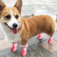 thumbnail image 3 of Anti-Slip Pet Rain Shoes Set Candy Colors Dog Rain Boots - Keep Your Pet's Paws Dry and Protected, 3 of 8