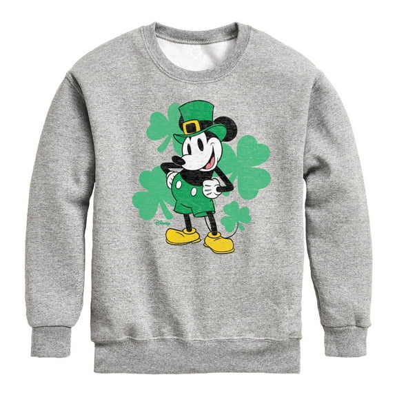 Disney - Leprechaun Mickey - Toddler And Youth Crewneck Fleece Sweatshirt