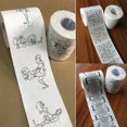thumbnail image 1 of Roll Toilet Paper Cute Cartoon Pattern Print Bathroom Tissue for Home Office Hotel, 1 of 5