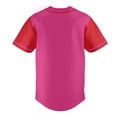 thumbnail image 4 of Pink Baseball Jersey for Men Hip Hop Hipster Button Down Shirts Sports Uniforms, 4 of 5