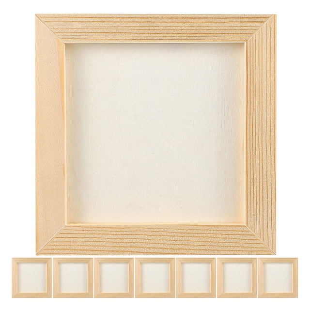 marcos de madera en blanco para manualidades, marcos de fotos y cuadros infantiles