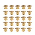thumbnail image 1 of 25PCS Metal Flat Locking Pin Backs Brooch Badge Accessories(Golden), 1 of 7