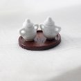 thumbnail image 3 of 3pcs Miniature Porcelain Sugar Pots Mini White Tea Jugs Dollhouse Kitchen Decors, 3 of 8