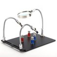 thumbnail image 2 of PCB Soldering Holder, Soldering Support Frame, X3 Magnifier Circuit Board Holder, Motherboard Repairs Tool Jewelry Makers For Soldering, 2 of 8