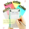 thumbnail image 3 of Mini Clipboards 5 Pack Portable Plastic 4.7x7.3 Inch Receipts Orders Warehouse Office, 3 of 8